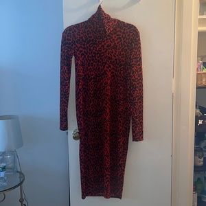Zara Long Sleeve Turtleneck Dress
